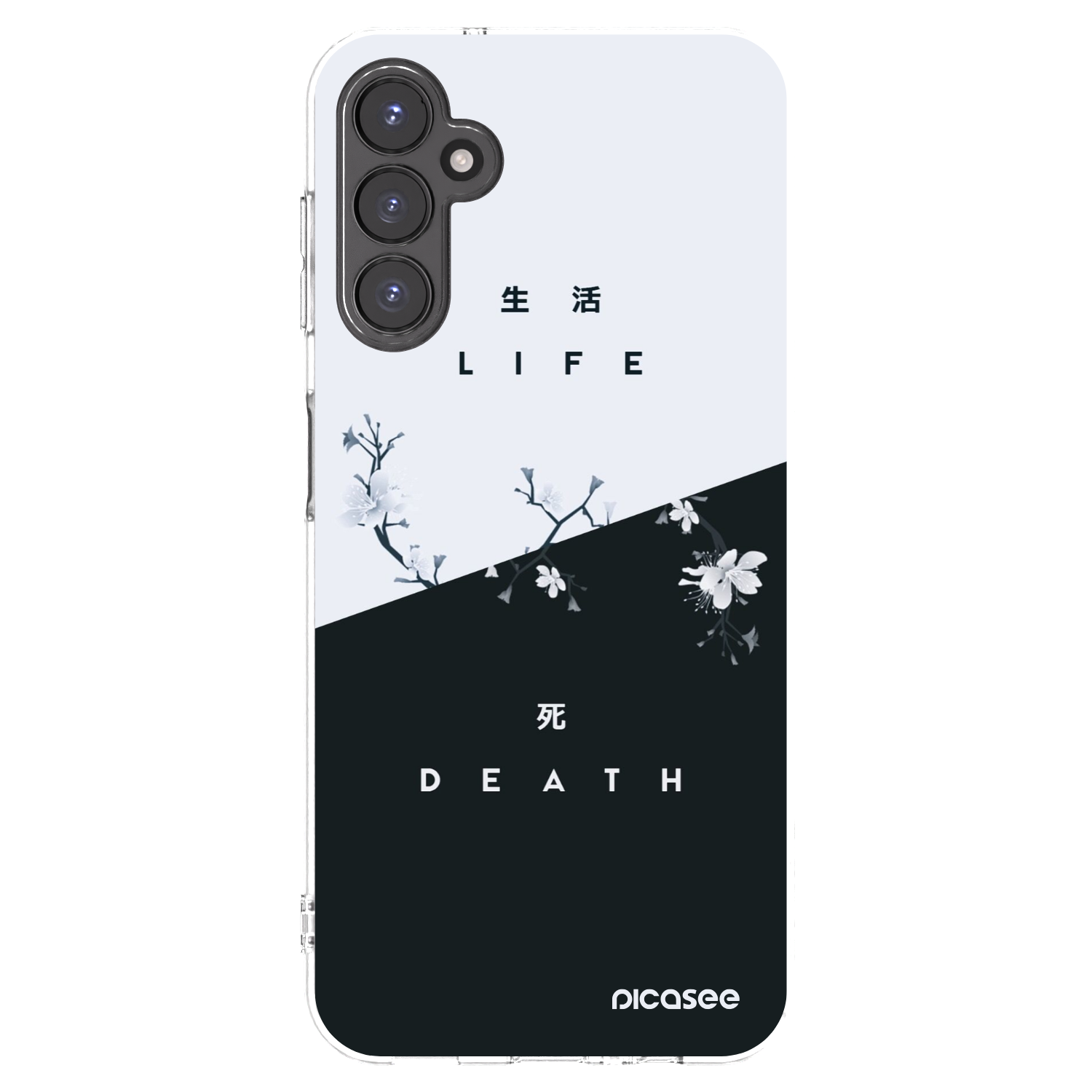 Picasee Samsung Galaxy A14 4G A145R Hülle - Transparentes Silikon - Lebendig - Tot