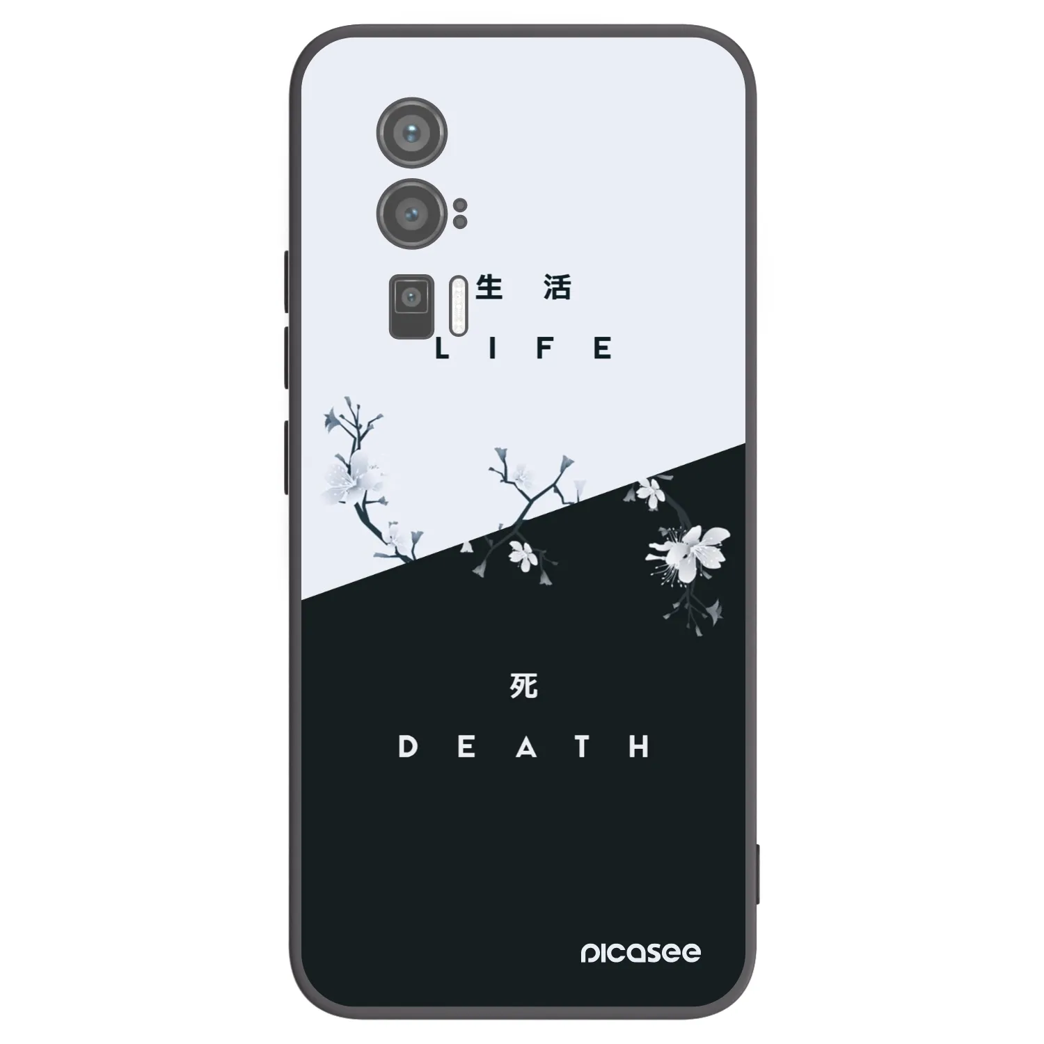 Picasee Xiaomi Poco F5 Pro 5G Hülle - Schwarzes Silikon - Lebendig - Tot