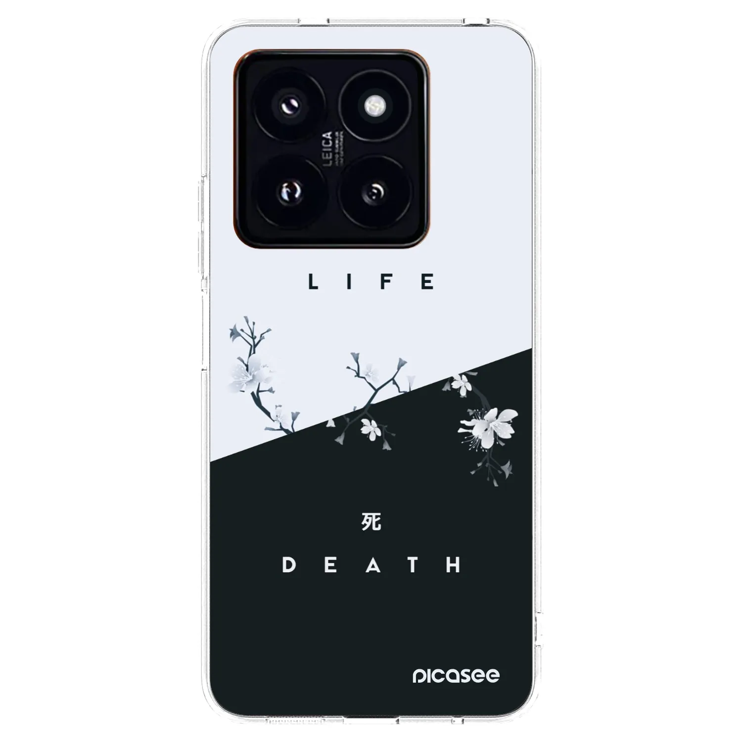 Picasee Xiaomi 14 Pro Hülle - Transparentes Silikon - Lebendig - Tot