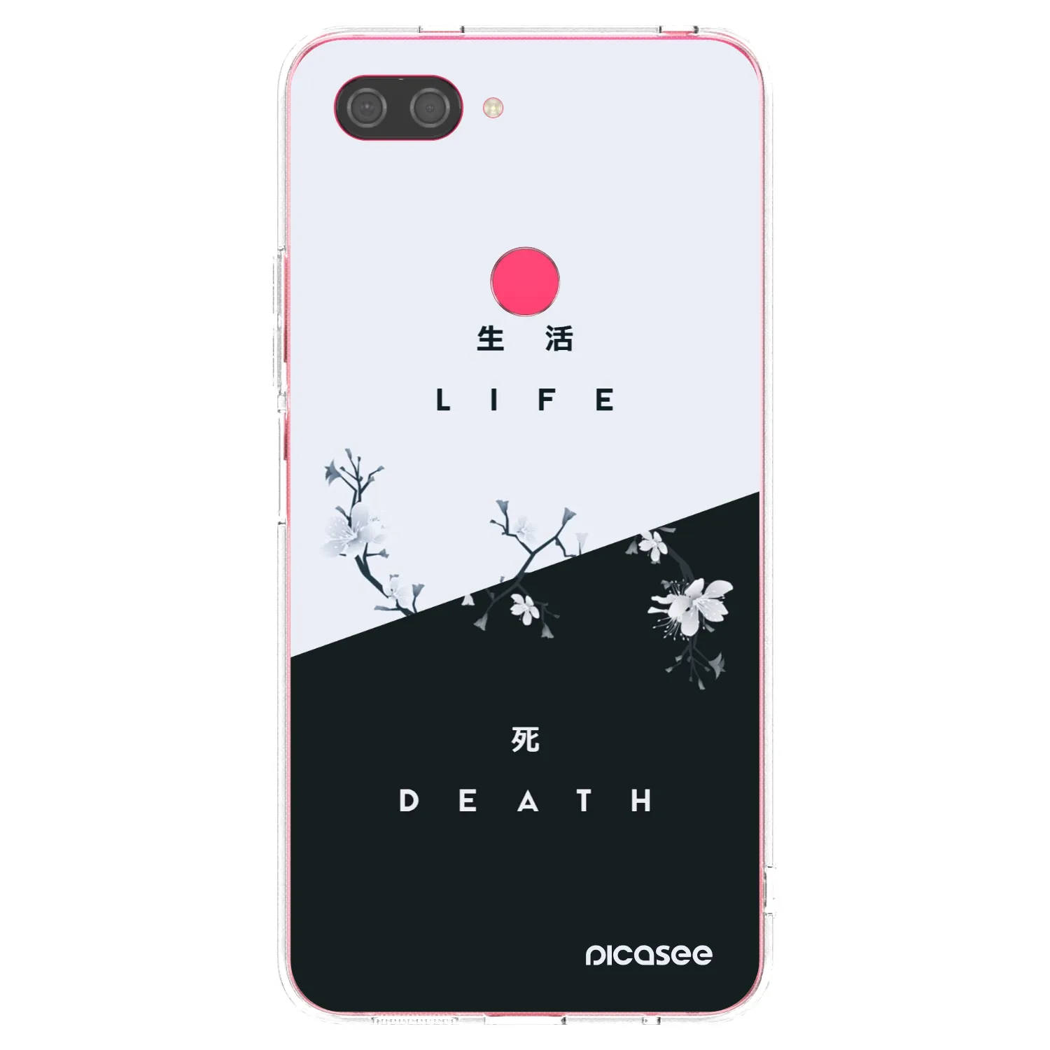 Picasee Xiaomi Mi 8 Lite Hülle - Transparentes Silikon - Lebendig - Tot