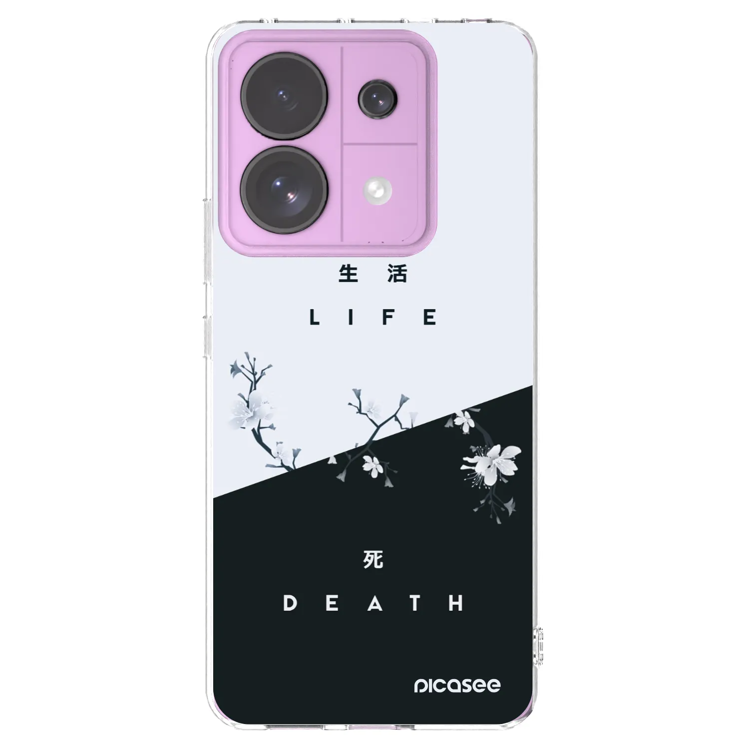 Picasee Xiaomi Redmi Note 13 Pro 5G Hülle - Transparentes Silikon - Lebendig - Tot
