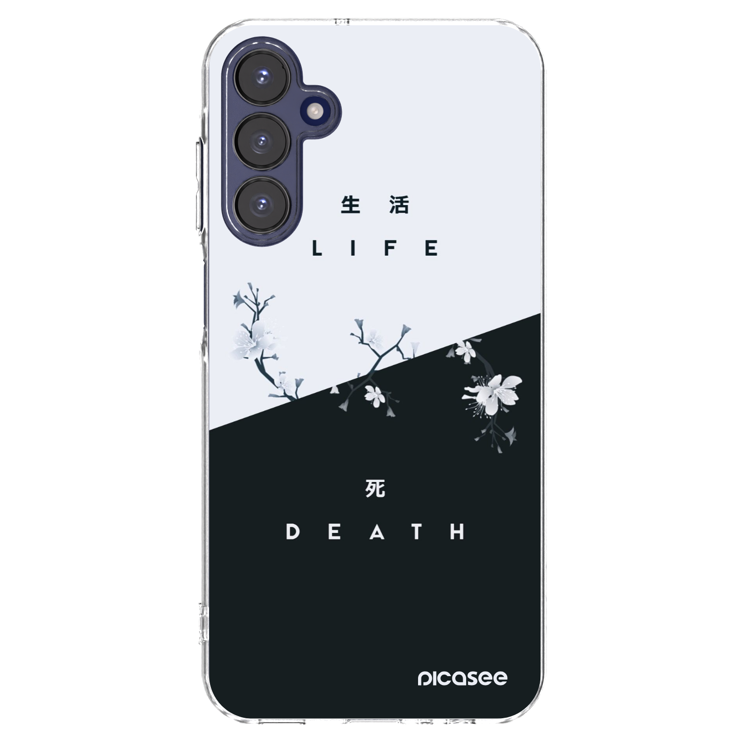 Picasee Samsung Galaxy A15 A155F 4G Hülle - Transparentes Silikon - Lebendig - Tot