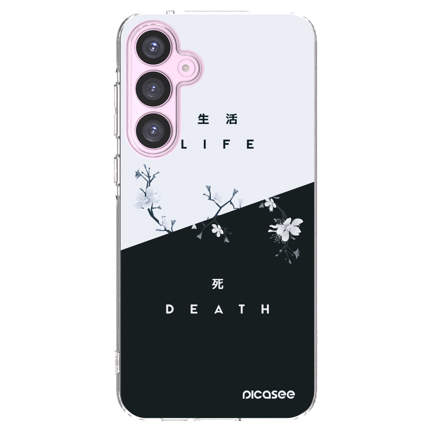 Picasee Samsung Galaxy A55 5G A556B Hülle - Transparentes Silikon - Lebendig - Tot
