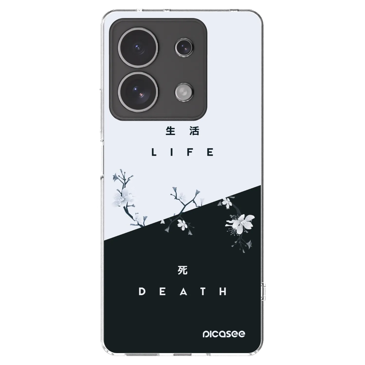 Picasee Xiaomi Redmi Note 13 4G Hülle - Transparentes Silikon - Lebendig - Tot