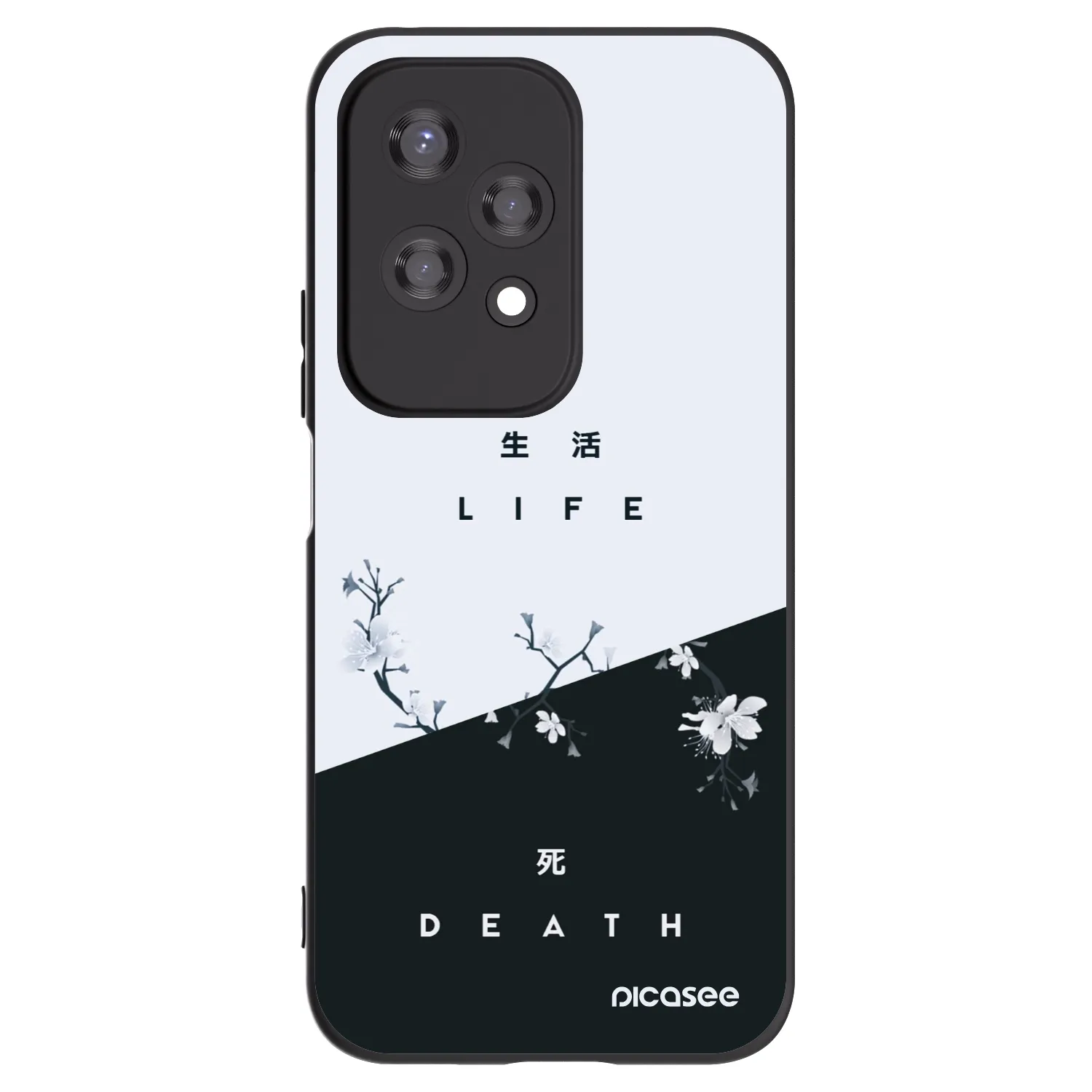 Picasee Honor 200 Lite Hülle - Schwarzes Silikon - Lebendig - Tot