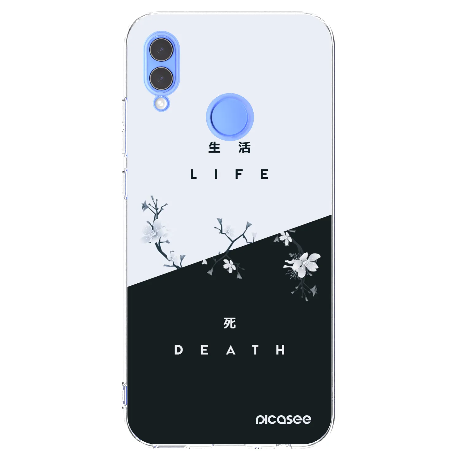Picasee Huawei P Smart 2019 Hülle - Transparentes Silikon - Lebendig - Tot