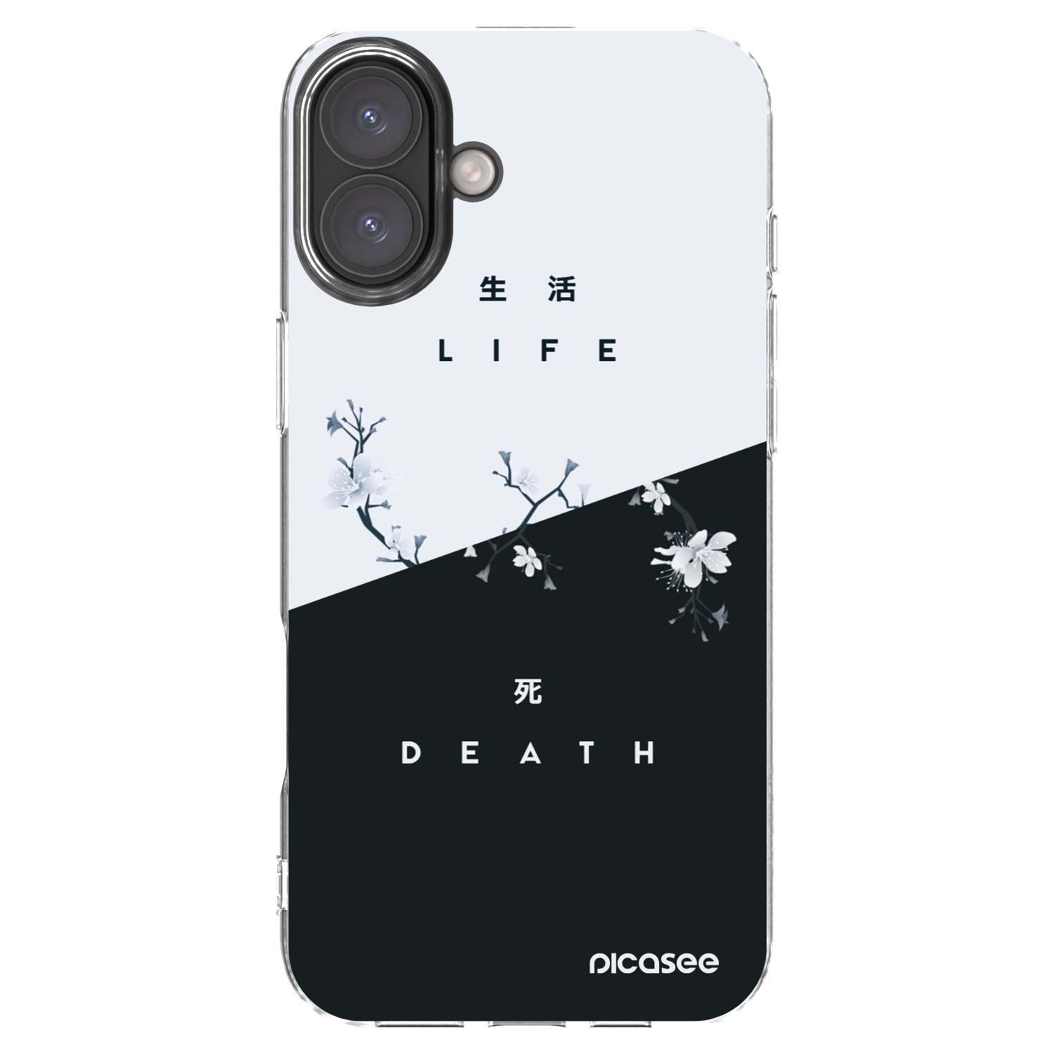 Picasee Apple iPhone 16 Plus Hülle - Transparentes Silikon - Lebendig - Tot