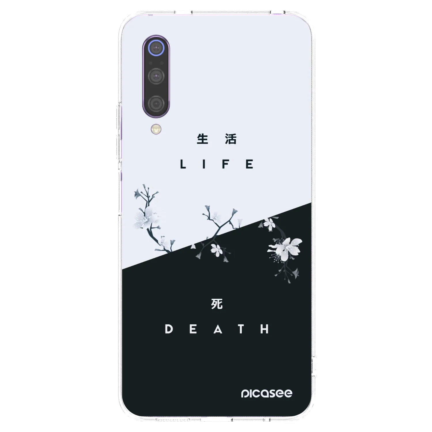 Picasee Xiaomi Mi 9 Hülle - Transparentes Silikon - Lebendig - Tot