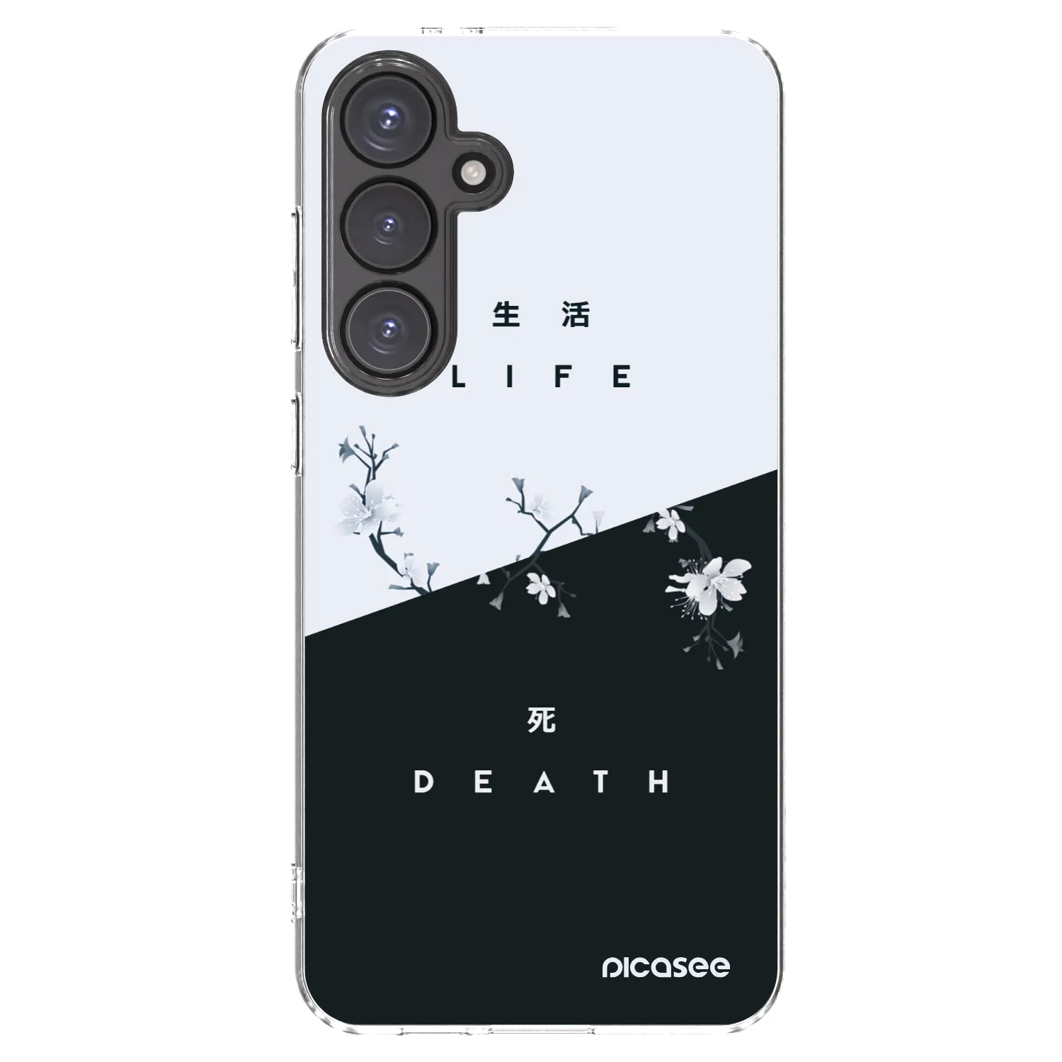 Picasee Samsung Galaxy S24 FE S721B Hülle - Transparentes Silikon - Lebendig - Tot