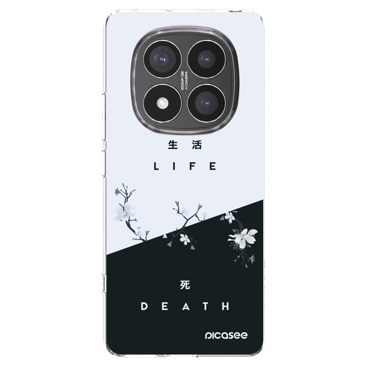 Picasee Xiaomi Redmi Note 14 Pro+ 5G Hülle - Transparentes Silikon - Lebendig - Tot