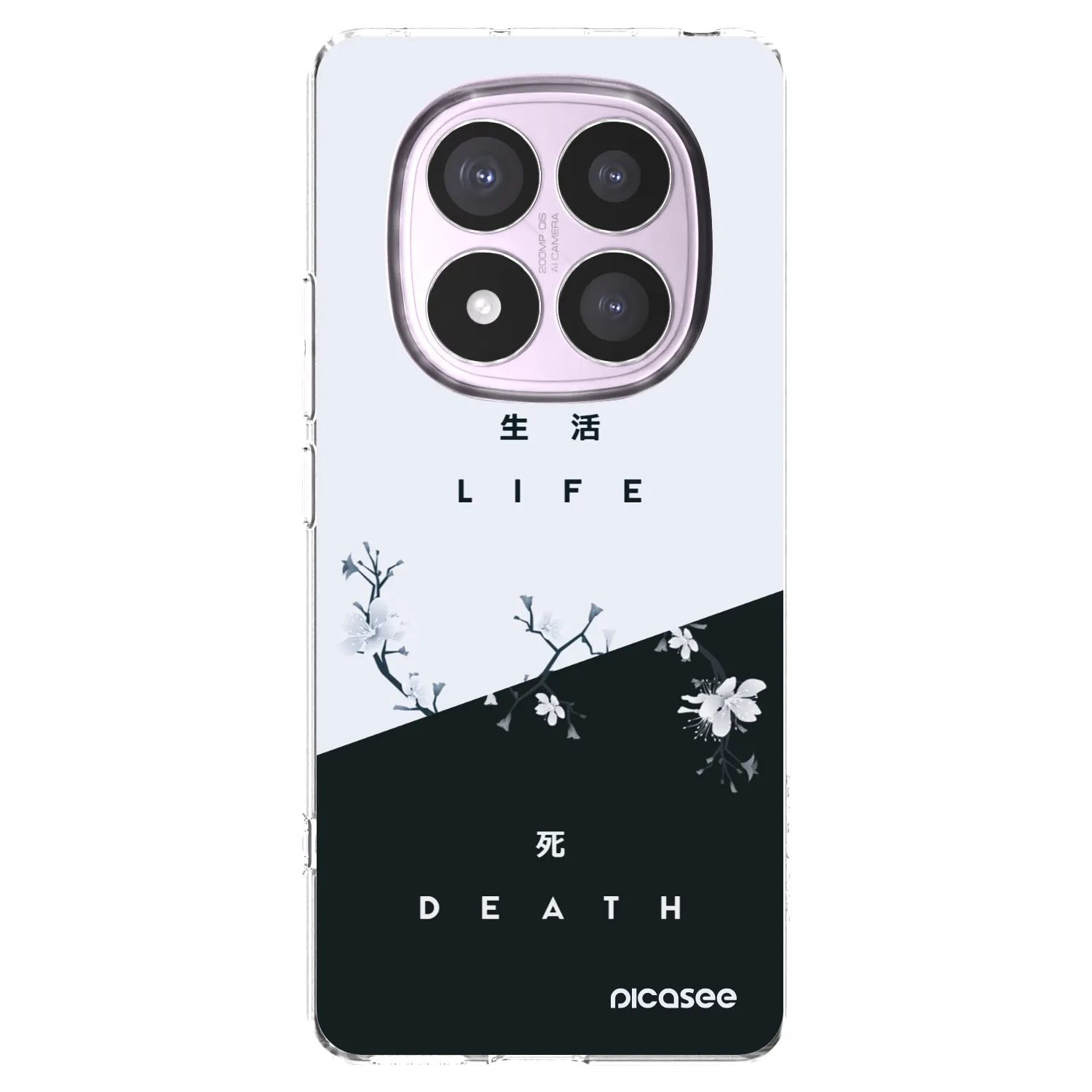 Picasee Xiaomi Redmi Note 14 Pro 5G Hülle - Transparentes Silikon - Lebendig - Tot