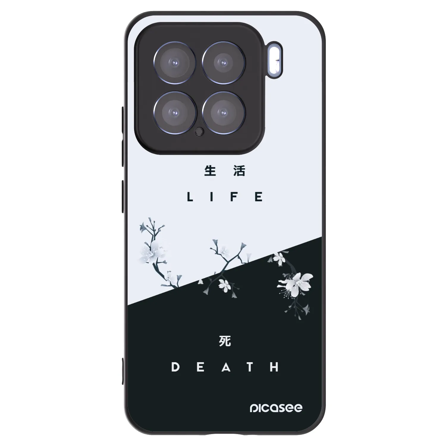 Picasee Xiaomi 15 Hülle - Schwarzes Silikon - Lebendig - Tot