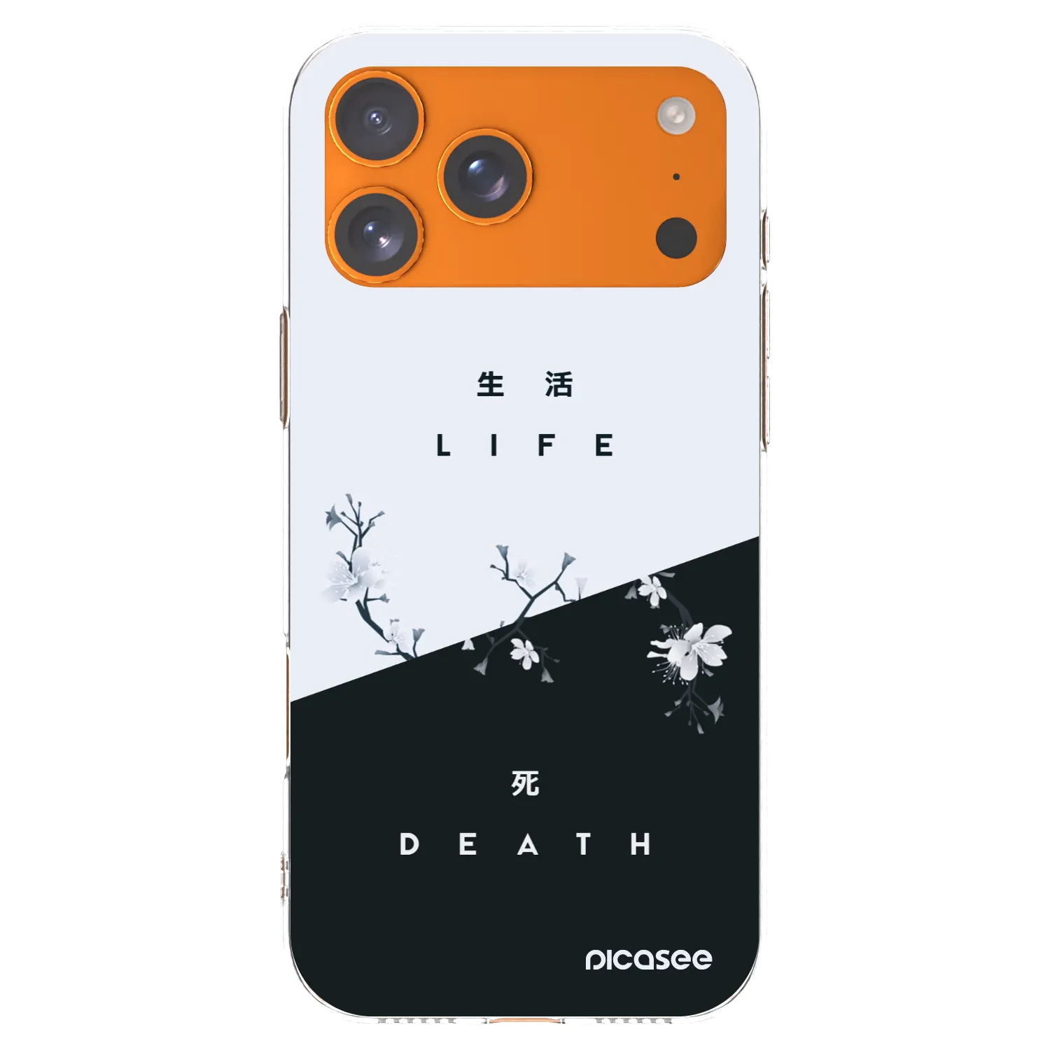 Picasee Apple iPhone 17 Pro Max Hülle - Transparentes Silikon - Lebendig - Tot