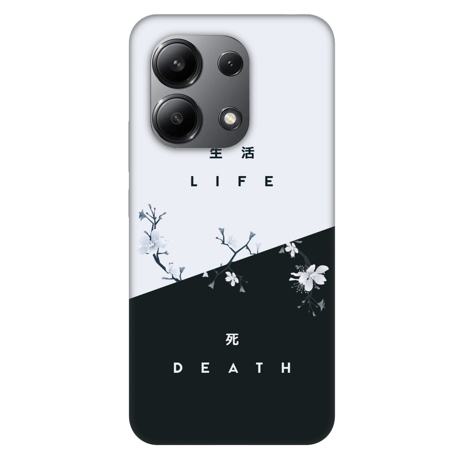Picasee Fashion Case für Xiaomi Redmi Note 13 4G - Lebendig - Tot