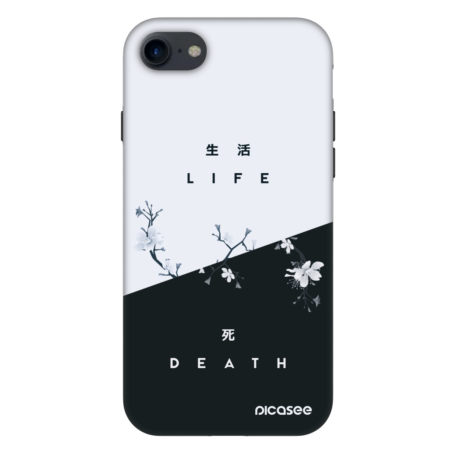 Picasee Fashion Case für Apple iPhone SE 2020 - Lebendig - Tot