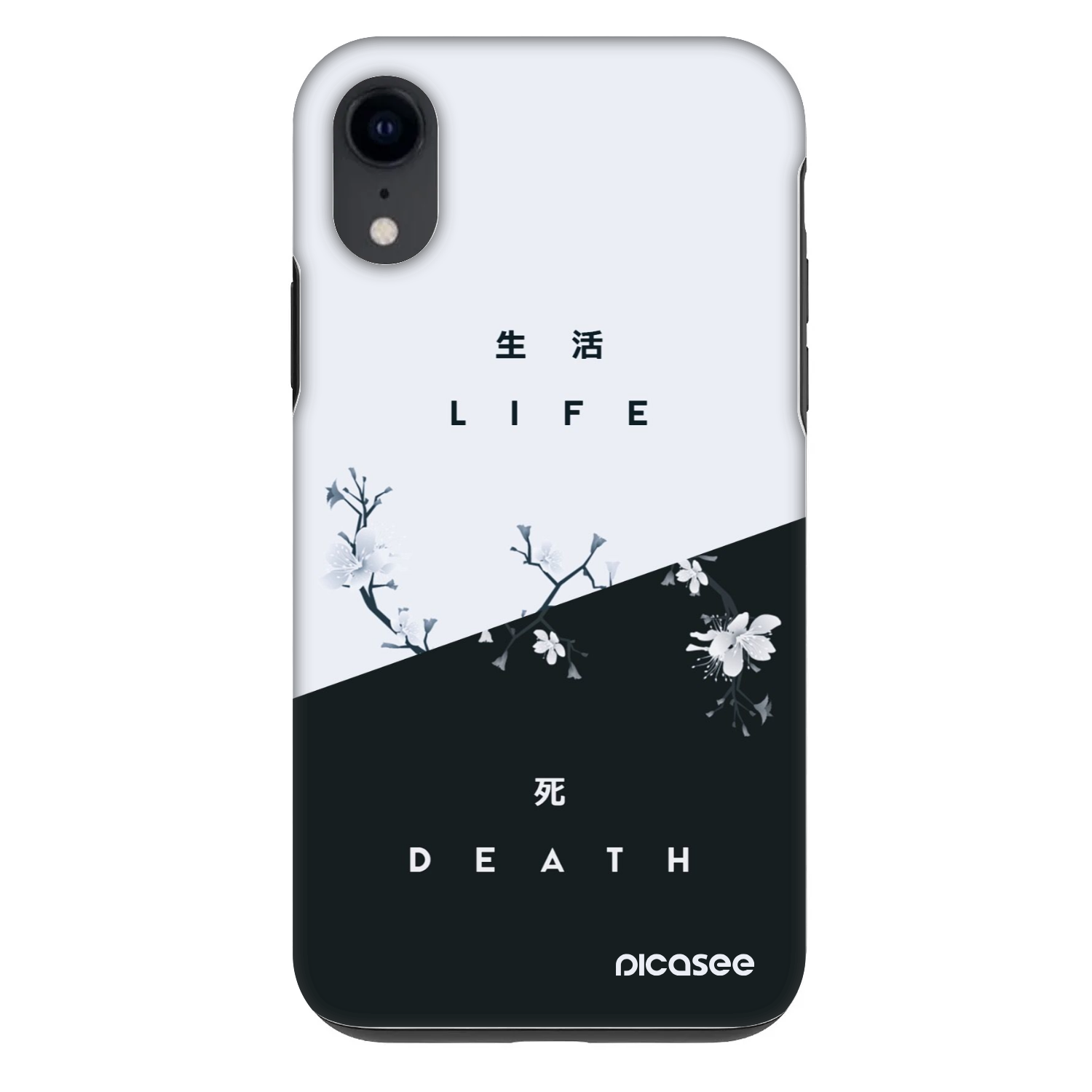 Picasee Fashion Case für Apple iPhone XR - Lebendig - Tot