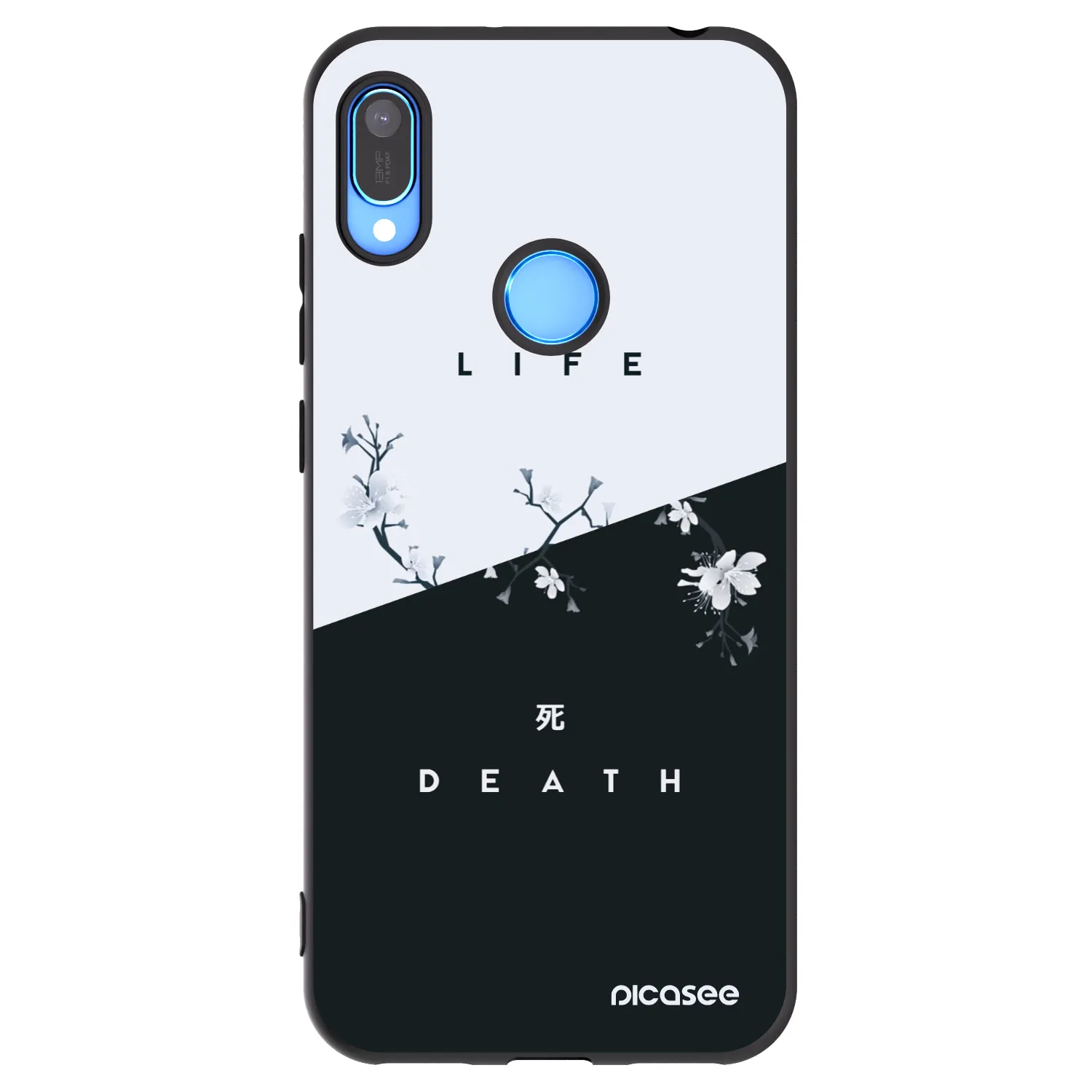 Picasee Huawei Y6 2019 Hülle - Schwarzes Silikon - Lebendig - Tot