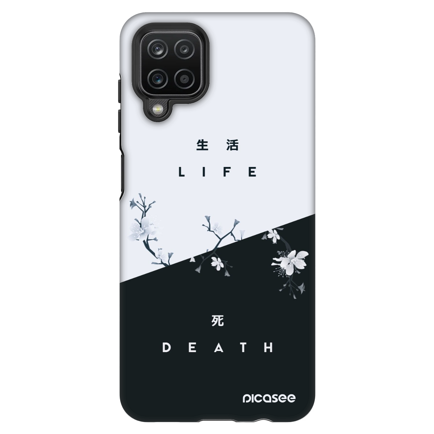 Picasee Fashion Case für Samsung Galaxy A12 A125F - Lebendig - Tot