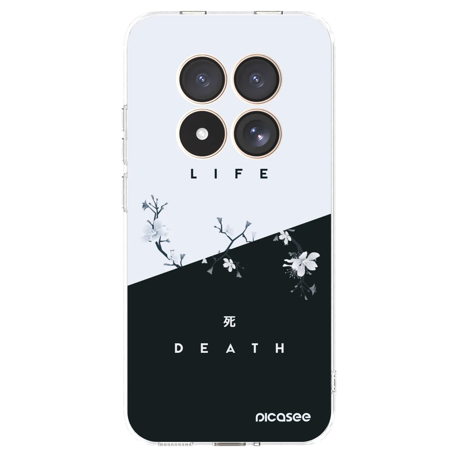 Picasee Xiaomi Redmi Note 15 Pro 4G Hülle - Transparentes Silikon - Lebendig - Tot