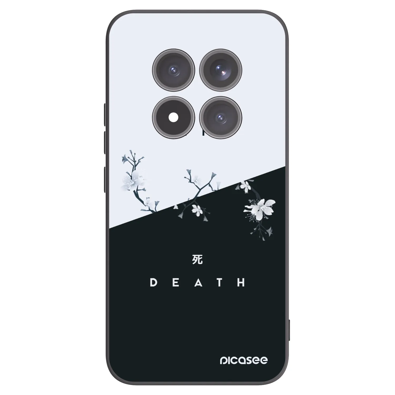 Picasee Xiaomi Redmi Note 15 Pro+ Hülle - Schwarzes Silikon - Lebendig - Tot