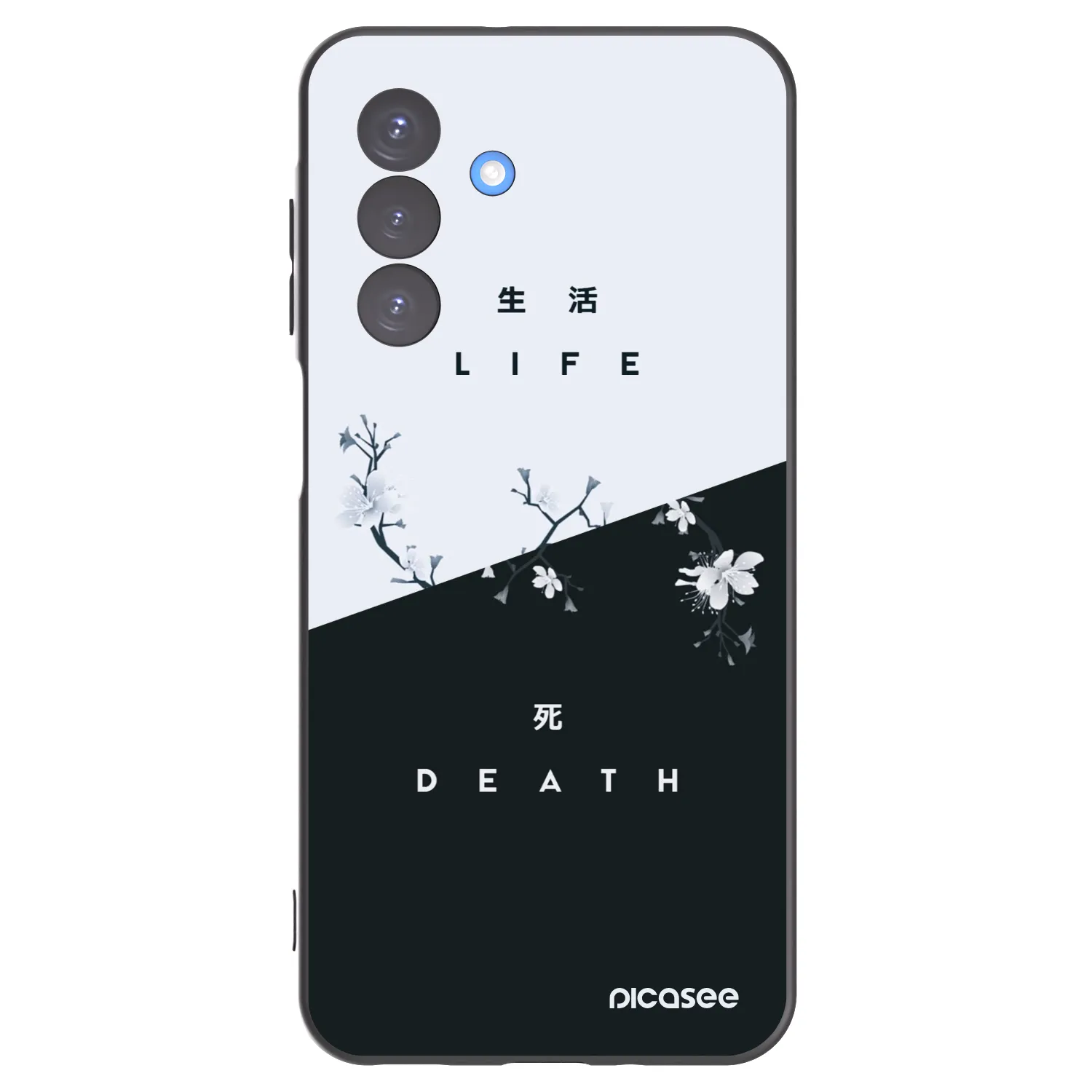 Picasee Samsung Galaxy A17 5G Hülle - Schwarzes Silikon - Lebendig - Tot