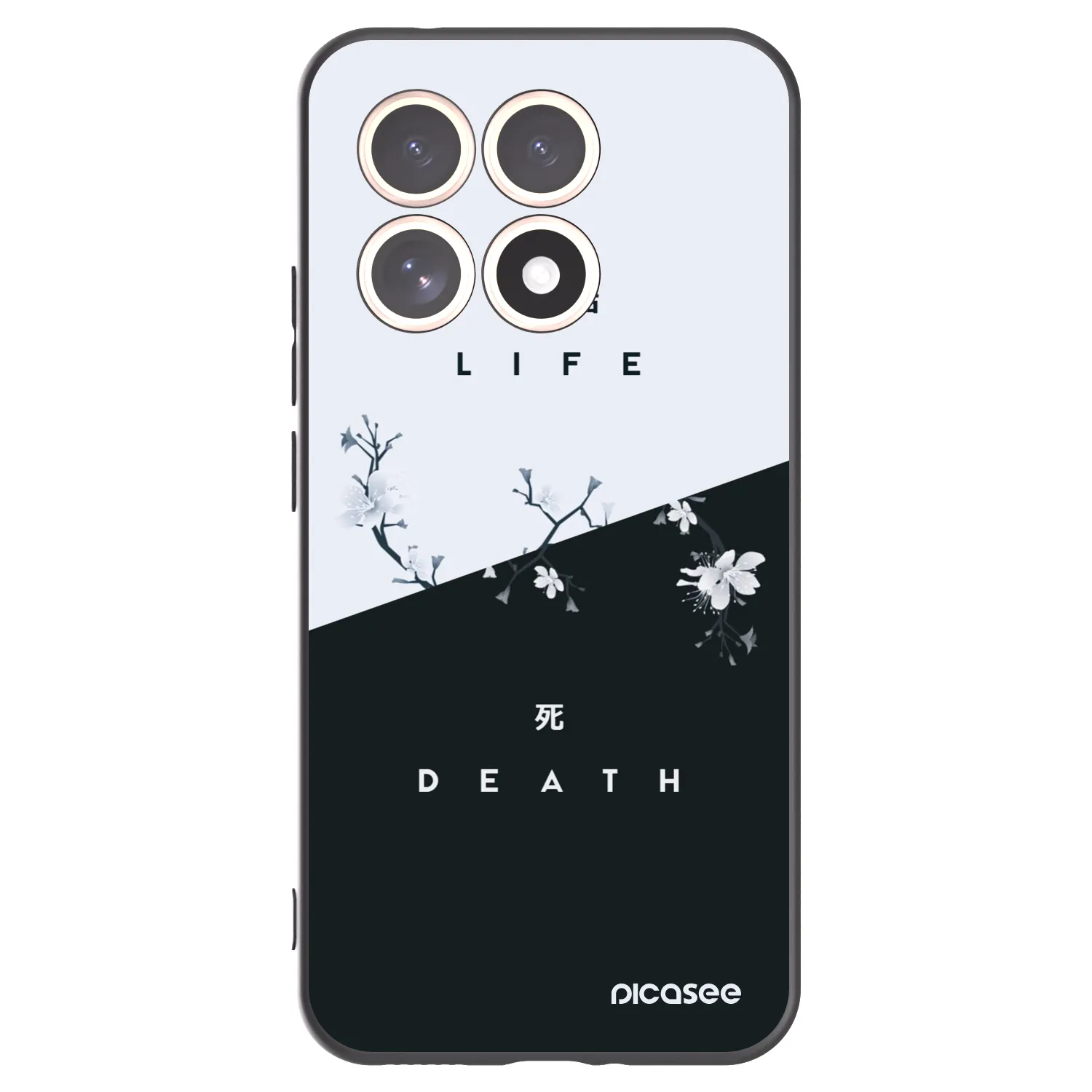 Picasee Xiaomi 15T Hülle - Schwarzes Silikon - Lebendig - Tot