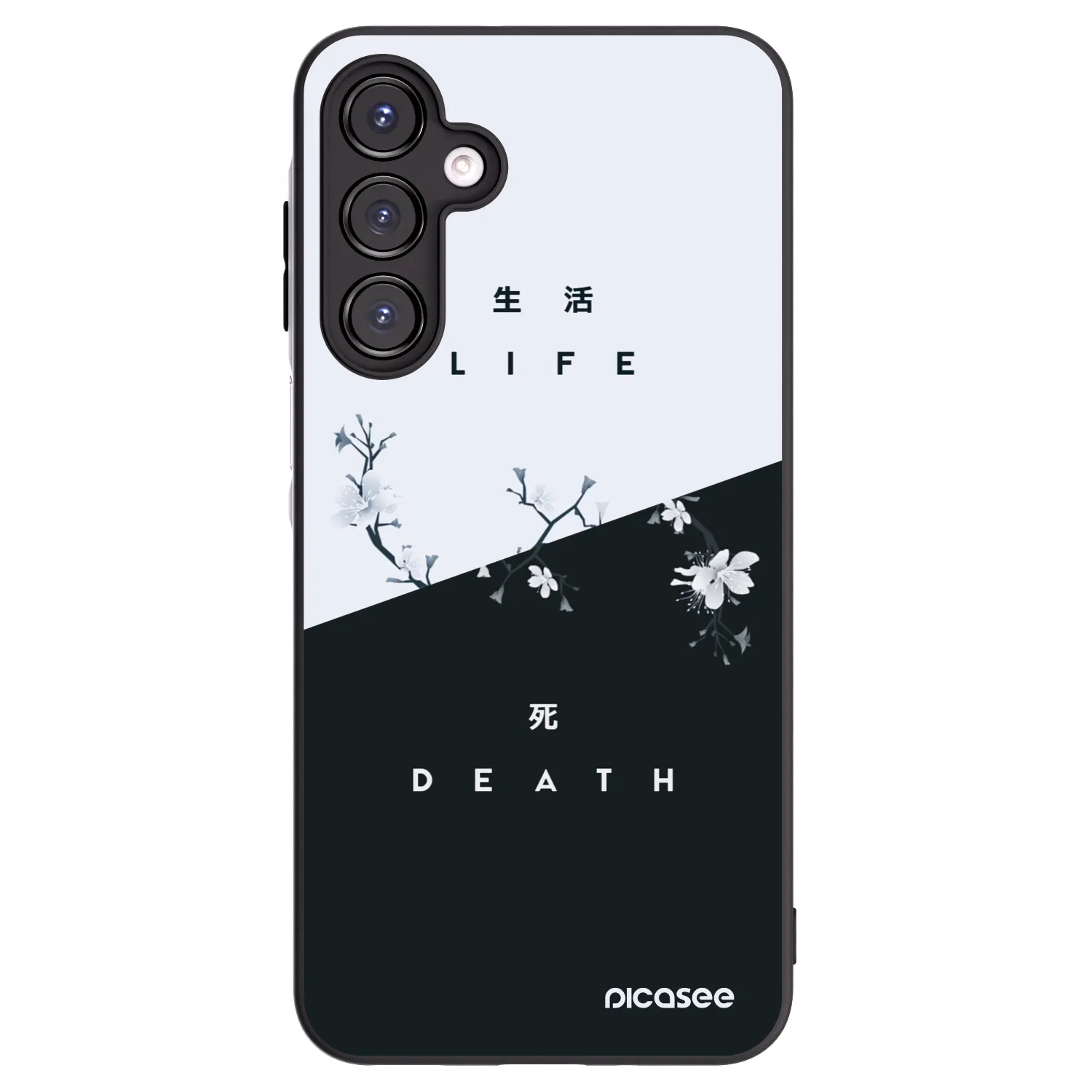 Picasee Samsung Galaxy A16 4G Hülle - Schwarzes Silikon - Lebendig - Tot