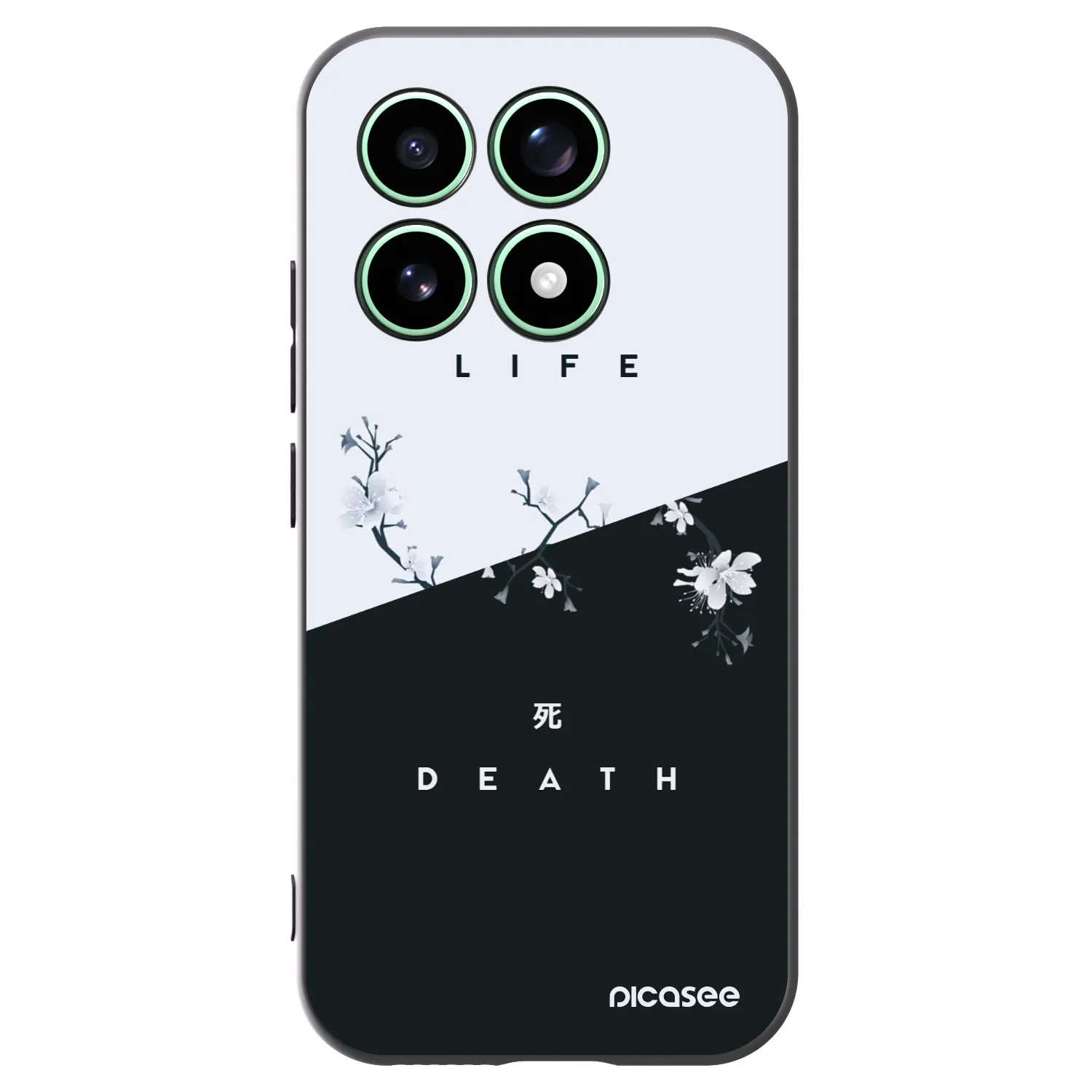 Picasee Xiaomi 17 Hülle - Schwarzes Silikon - Lebendig - Tot