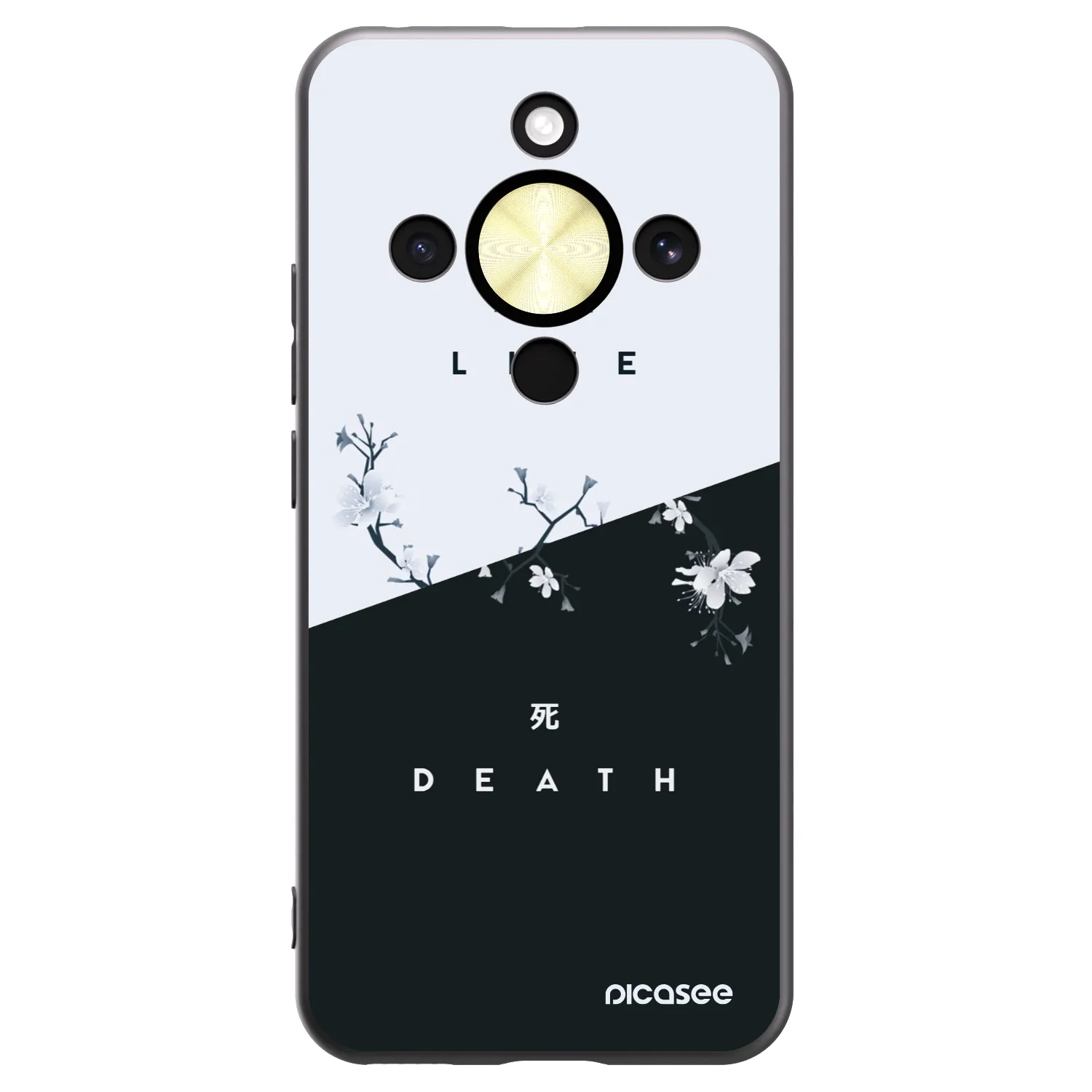 Picasee Honor Magic8 Lite 5G Hülle - Schwarzes Silikon - Lebendig - Tot