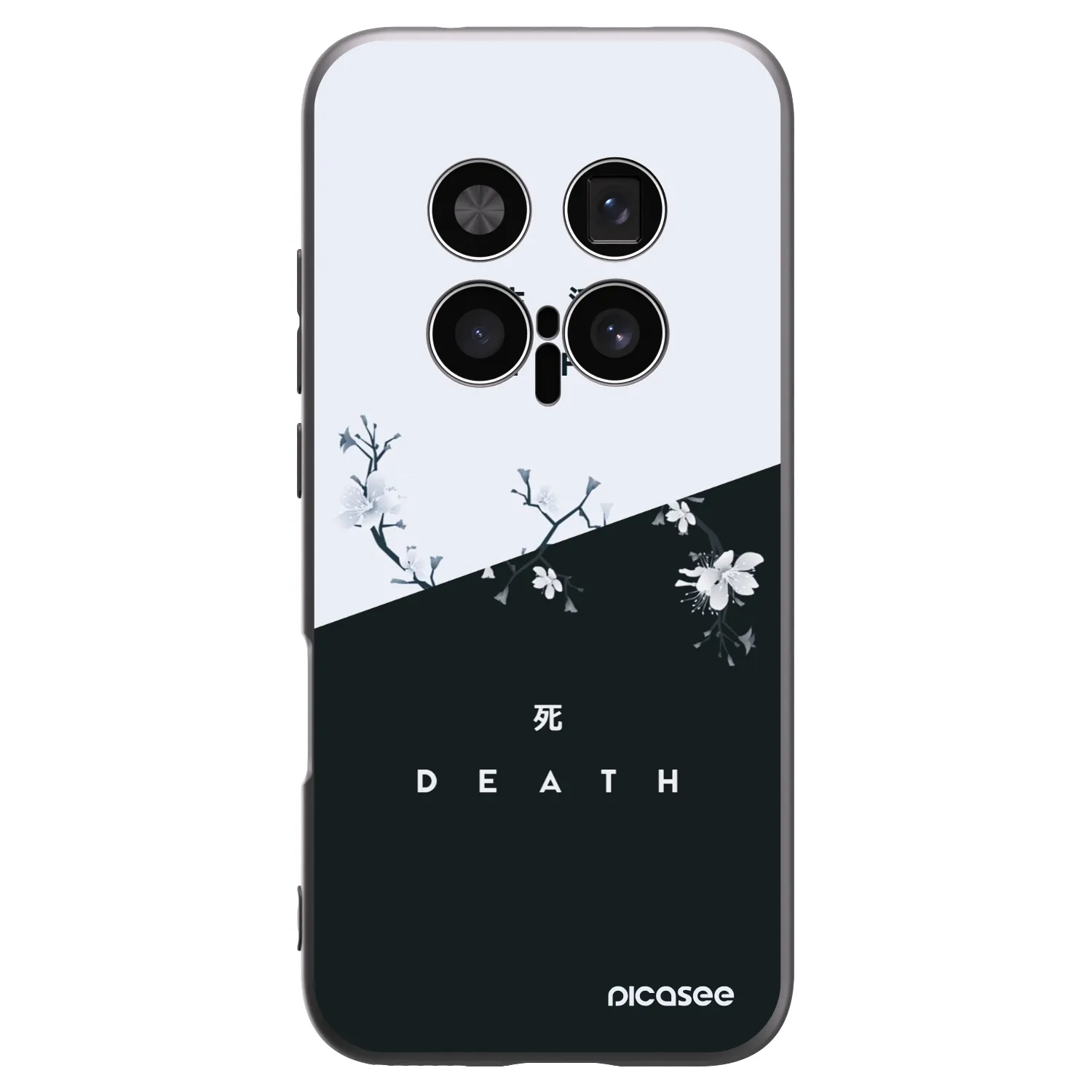 Picasee Honor Magic8 Pro 5G Hülle - Schwarzes Silikon - Lebendig - Tot