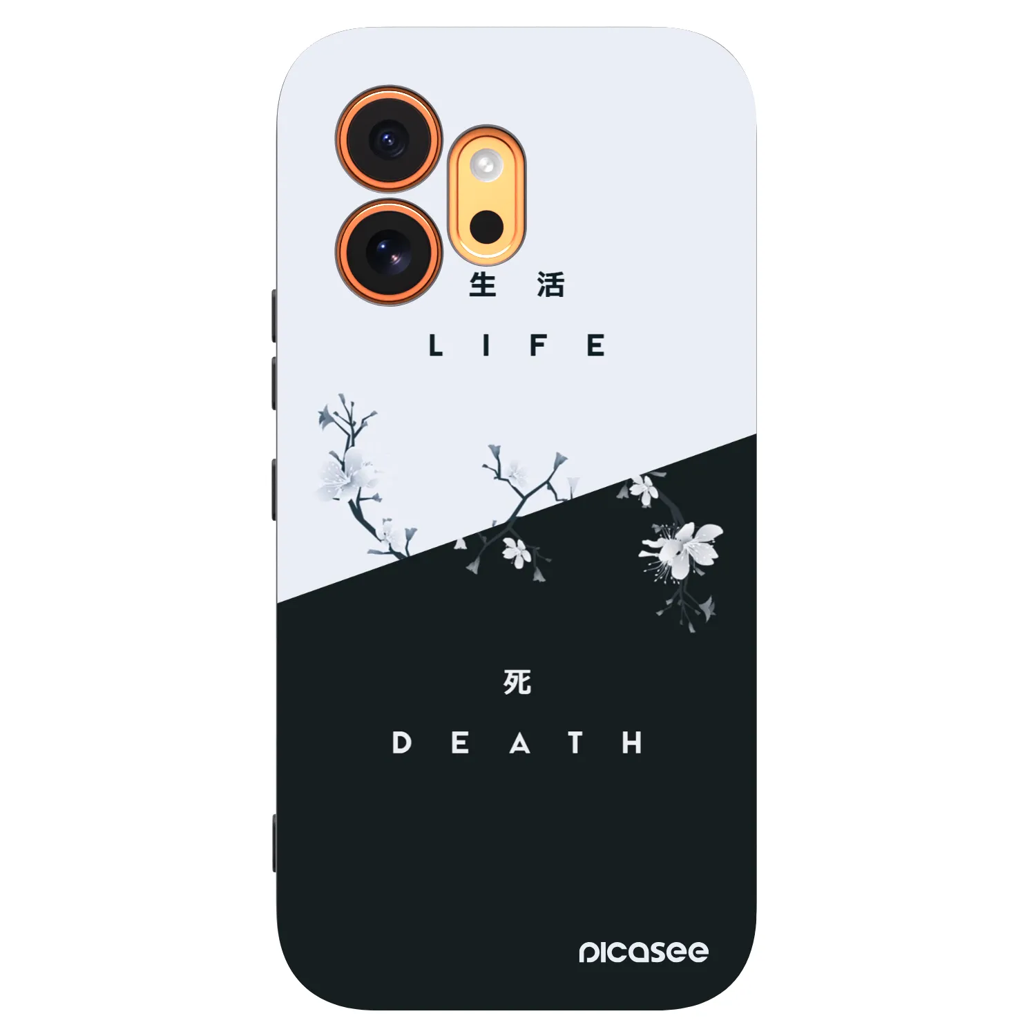 Picasee Honor 600 Hülle - Schwarzes Silikon - Lebendig - Tot