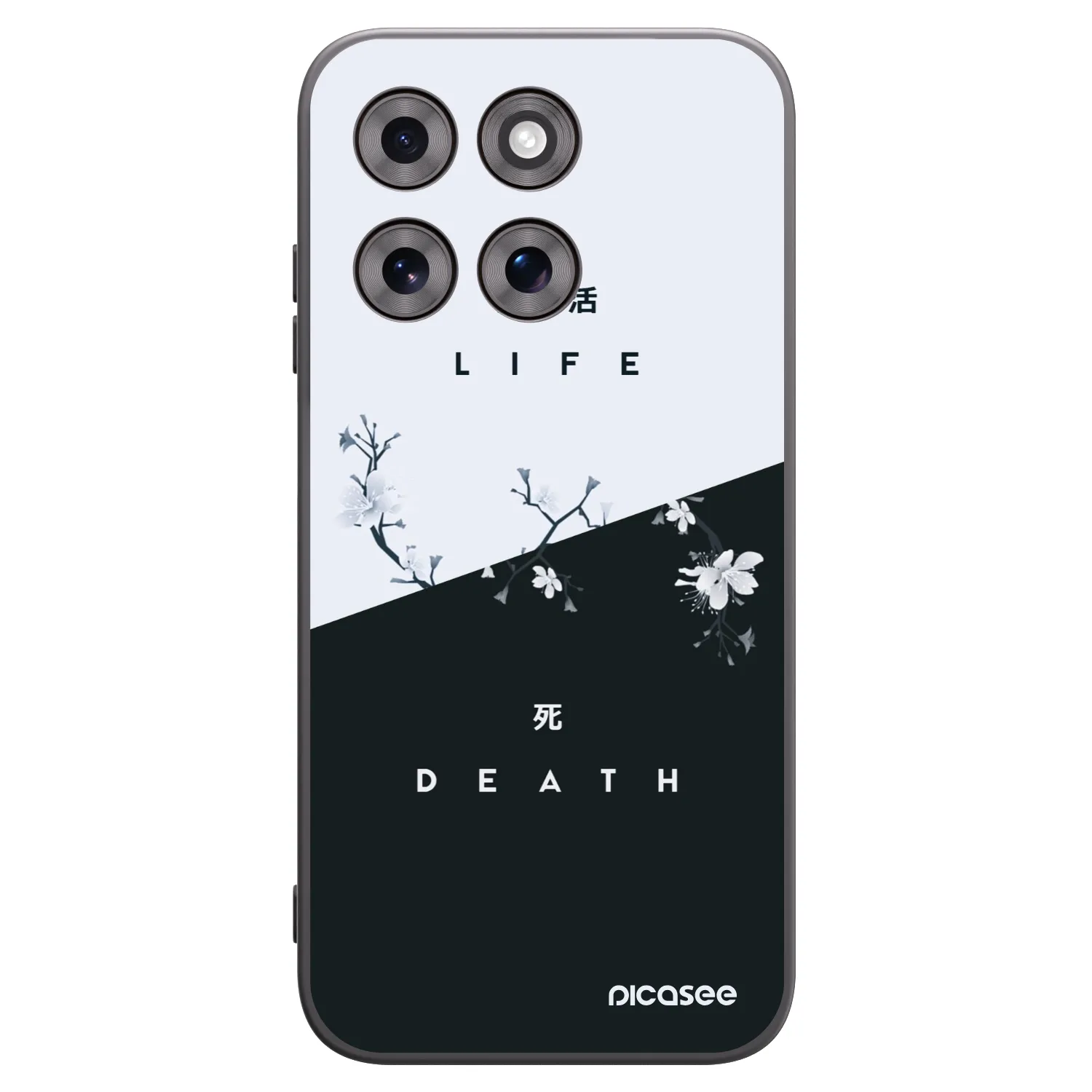 Picasee Motorola Moto G77 Hülle - Schwarzes Silikon - Lebendig - Tot