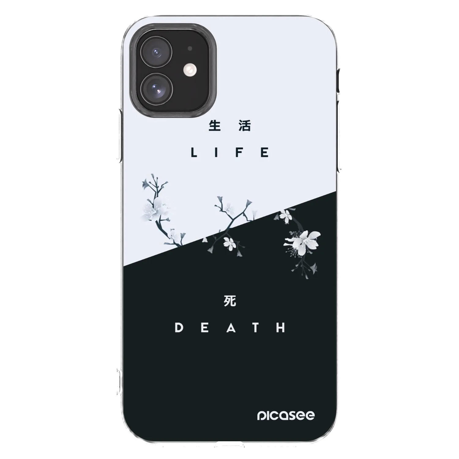 Picasee Apple iPhone 11 Hülle - Transparentes Silikon - Lebendig - Tot