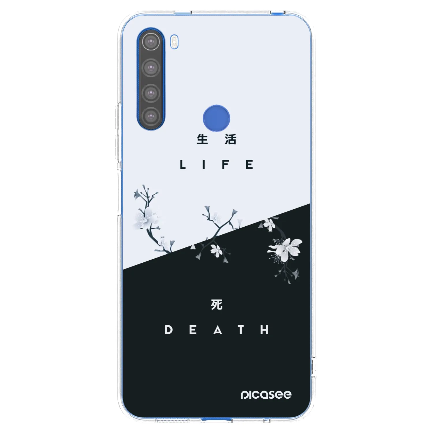 Picasee Xiaomi Redmi Note 8T Hülle - Transparentes Silikon - Lebendig - Tot