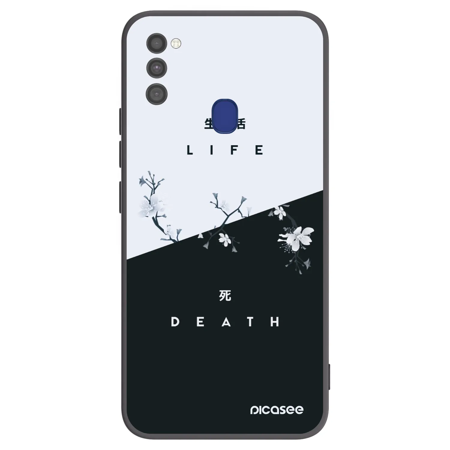 Picasee Samsung Galaxy M21 M215F Hülle - Schwarzes Silikon - Lebendig - Tot