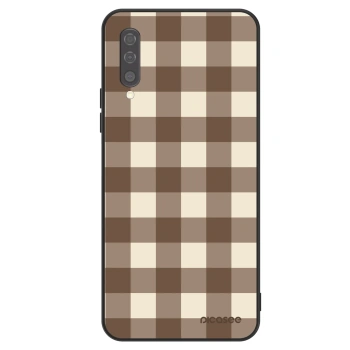 Hülle für Samsung Galaxy A50 A505F - Brown grid
