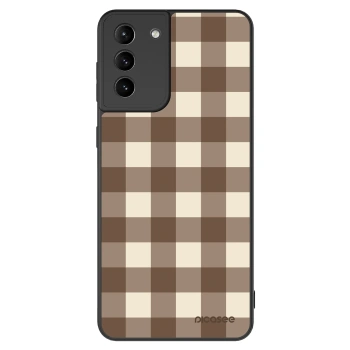 Hülle für Samsung Galaxy S21+ 5G G996F - Brown grid