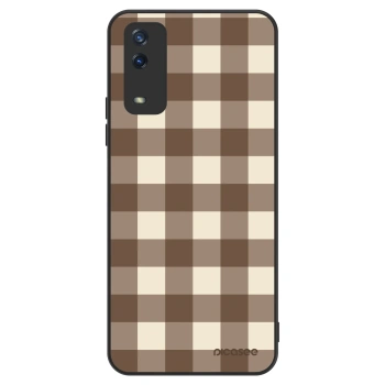 Hülle für Vivo Y11s - Brown grid