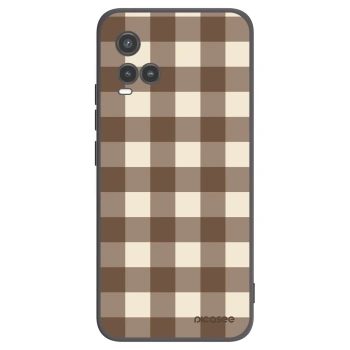 Hülle für Vivo Y33s - Brown grid