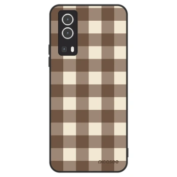 Hülle für Vivo Y72 5G - Brown grid