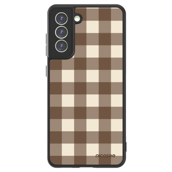Picasee ULTIMATE CASE für Samsung Galaxy S21 FE 5G - Brown grid
