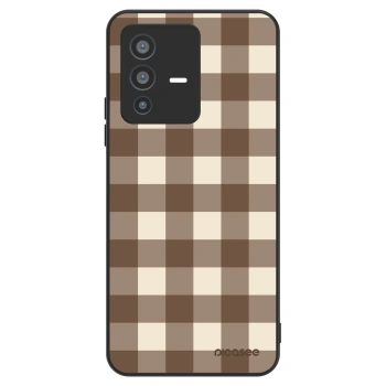 Hülle für Vivo V23 5G - Brown grid