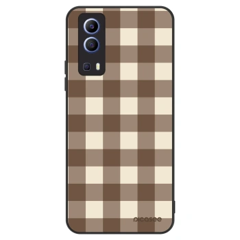 Hülle für Vivo Y52 5G - Brown grid