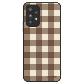 Hülle für Samsung Galaxy A73 5G - Brown grid