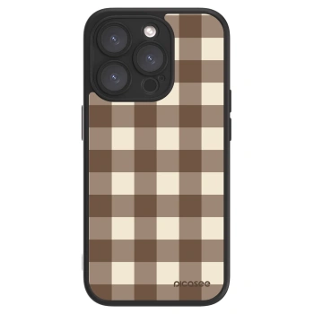 Picasee ULTIMATE CASE für Apple iPhone 15 Pro - Brown grid