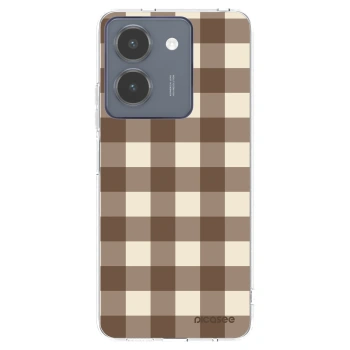 Hülle für Vivo Y36 4G - Brown grid