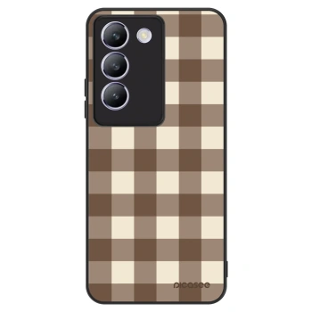 Hülle für Vivo V40 SE 5G - Brown grid