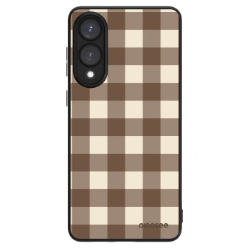 Hülle für Samsung Galaxy S25 Edge 5G - Brown grid