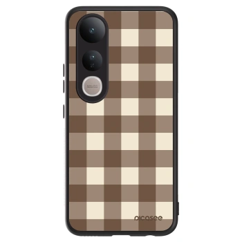 Hülle für Vivo V50 Lite 5G - Brown grid
