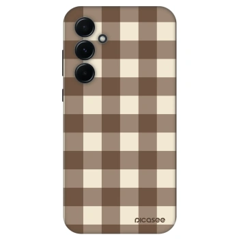 Hülle für Samsung Galaxy A55 5G A556B - Brown grid